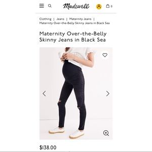 Madewell Maternity Jeans 25 (fits 26/27)